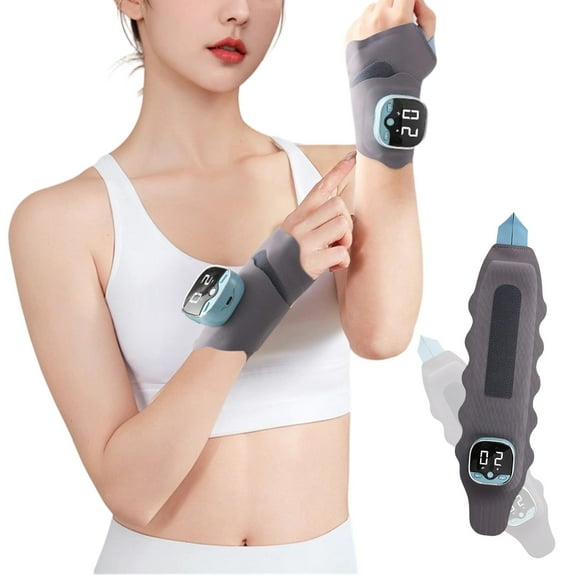 Asipu Nervio Wireless Wrist Massager With Heat 9 Intensity 5 Modes For Joint And Muscle Relaxation