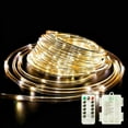 thumbnail image 1 of Asisol Christmas LED Rope Lights Indoor Outdoor, Battery Operated 23ft 50 LED Waterproof String Lights 8 Modes Lighting with Remote for Christmas Party Garden Home Decoration, 1 of 9