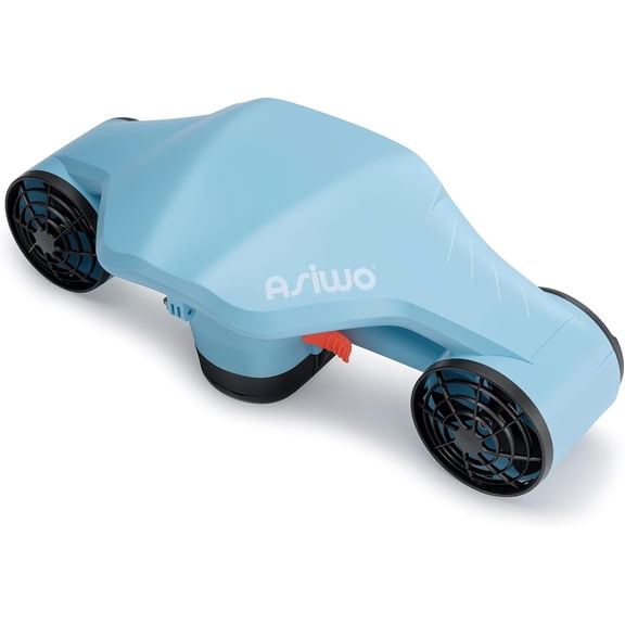 Asiwo Manta 2 Underwater Scooter, Dual Motor Seascooter with Camera Mount, 40m Depth, 90 Min Runtime, Rechargeable Battery, Electric Water Scooter for Snorkeling, Diving & Swimming