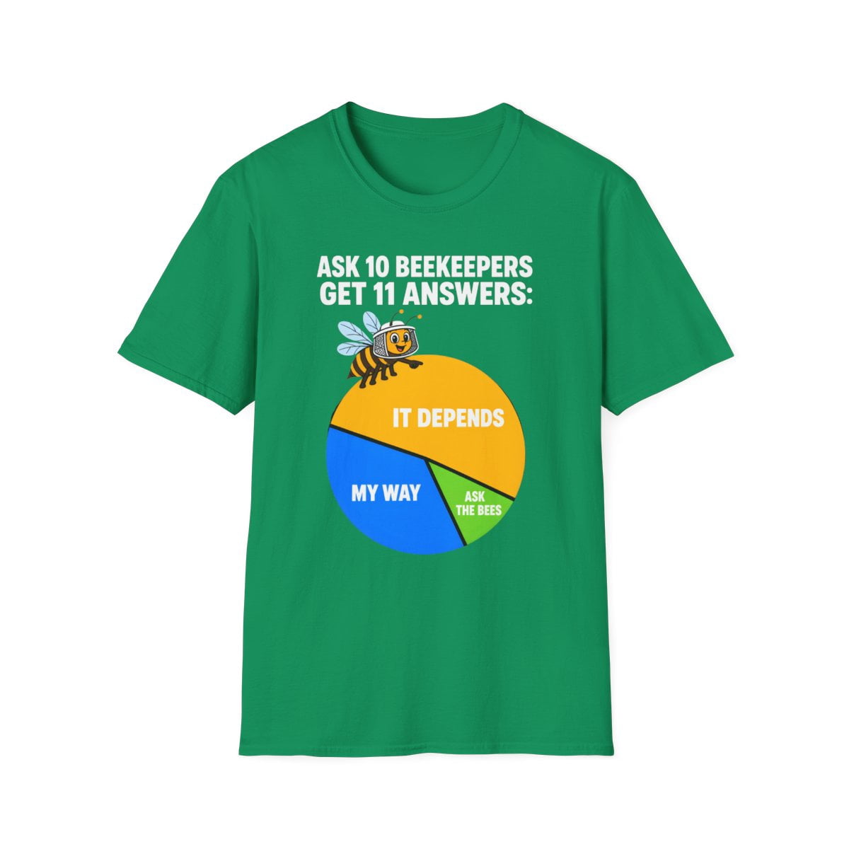 Cfc Ip Ask 10 Beekeepers Get 11 Answers It Depends Graphic T-Shirt - Walmart.com