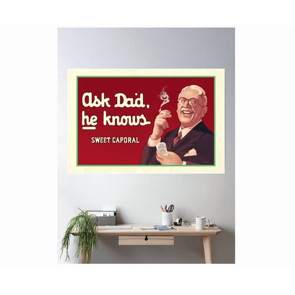 Ask Dad He Knows Wonderful Life Replica Poster Wall Art Home Decor Office Wall Art