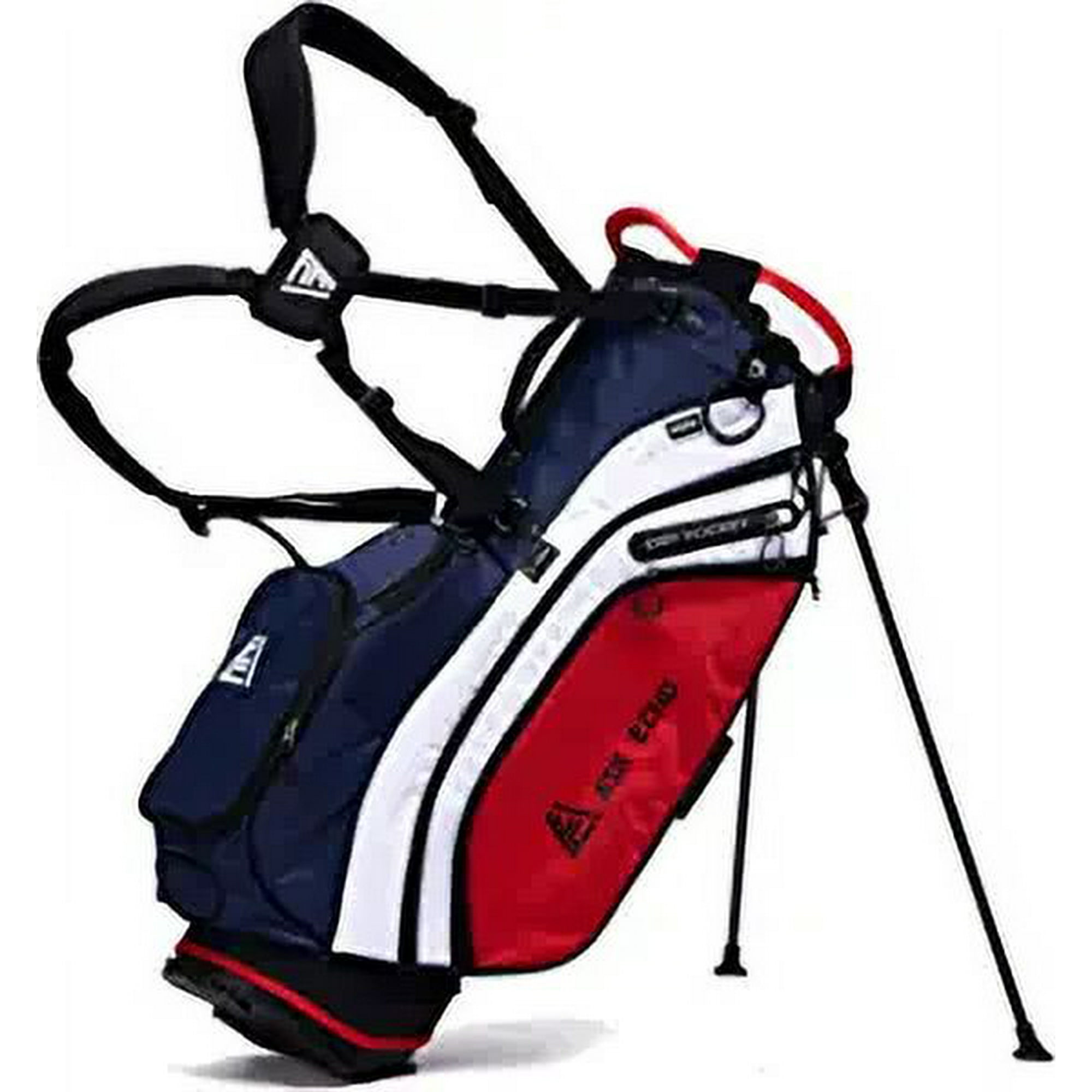 Ask Echo Lightweight Golf Stand Bag with Way Full Length ,9 Pockets , External Putter with Rain Cover - Walmart.com