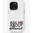 thumbnail image 1 of Ask Me About Jhariah Graphic Fan Art Musician A2701&nbsp;Phone Case for iPhone 11 to 17 Pro Max, 1 of 2