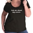 thumbnail image 1 of Ask Me About My Coven Womens Plus Size Scoopneck T, 1 of 1