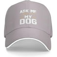 thumbnail image 1 of Ask Me About My Dog u200bu200b Trucker Hat Baseball Cap Funny Outdoor Travel Dad Caps, 1 of 7