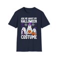thumbnail image 1 of Ask Me About My Halloween Costume Ghost Spooky Fun T-Shirt, 1 of 4