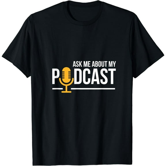 Ask Me About My Podcast Cute Podcasters T-Shirt