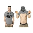 thumbnail image 1 of Ask Me About My Wolf Flip T Shirt Cool Design Funny Saying Novelty Graphic Graphic Tees, 1 of 8