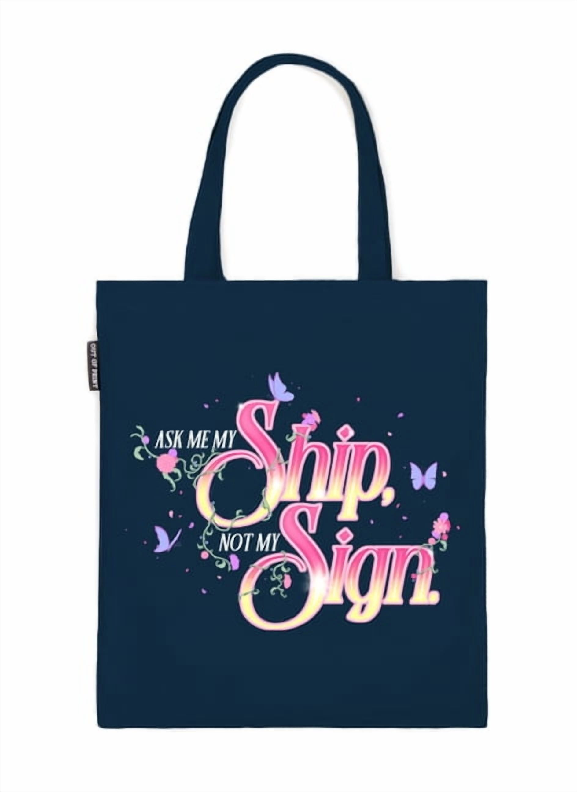 Not My Sign Sign Ask Me My Ship, Not My Sign Tote Bag, (Hardcover) - Walmart Business ...