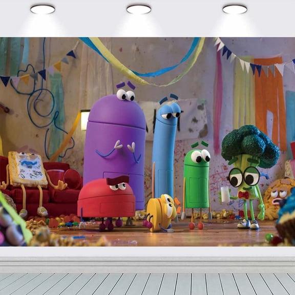 Ask The Storybots Party Supplies Backdrop Banner Poster Birthday Decorations Background for Photography Taspestry