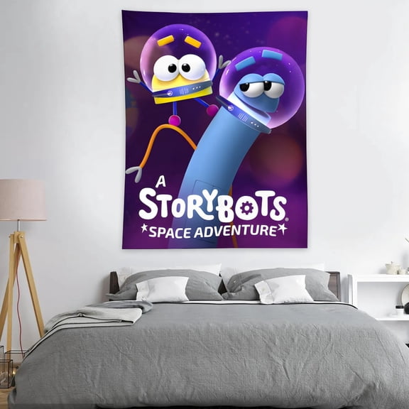 Ask The Storybots Tapestry Bedroom Indie Small Tapestry Wall Hanging decor for Living Room Dorm 30"×40"inch