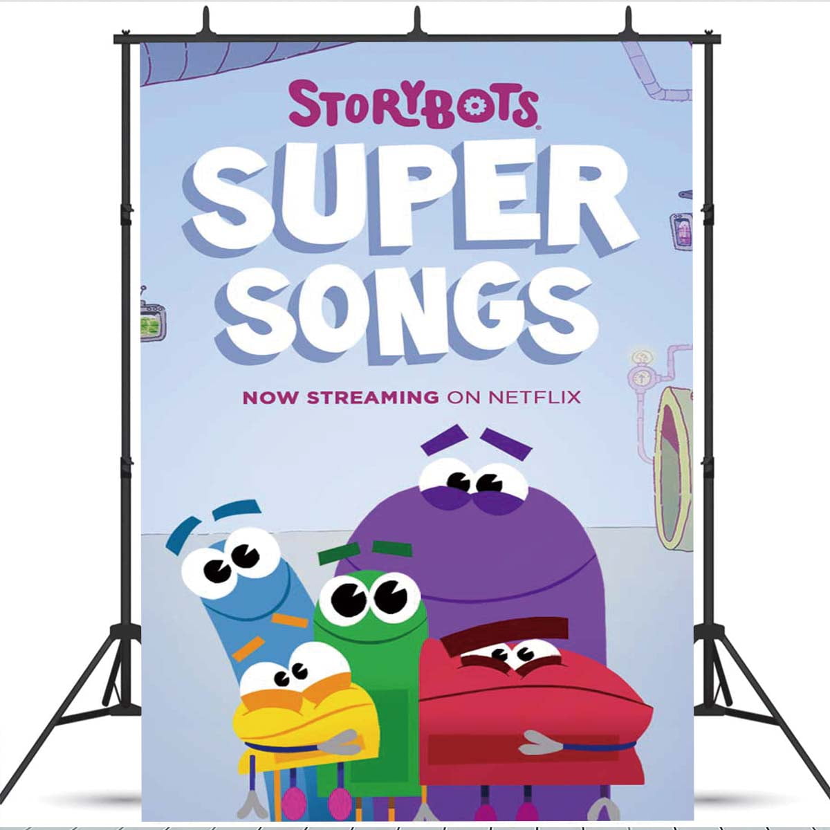 Ask The Storybots school Backdrop Taspestry Wall Decor Banner Party Supplies Poster Birthday Decorations Background for Photography Taspestry