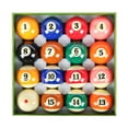 thumbnail image 1 of Aska Billiards Pool Boston Numbered Balls Set, 16 Balls Including a Cue Ball, 2 1/4 inch, PB03, 1 of 4