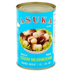 Asuka Whole Straw Mushrooms (Peeled), 7 oz Can