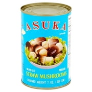 Asuka Whole Straw Mushrooms Peeled, 7 oz Can