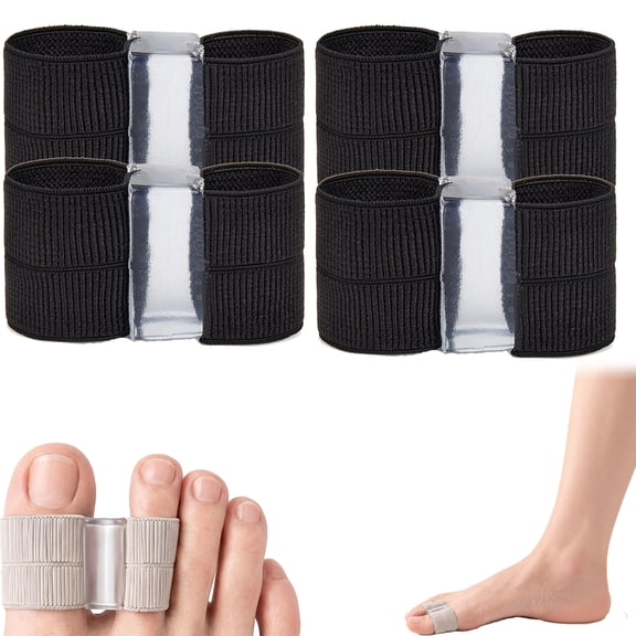 Askelo Bunion Aligner, Toe Spacers for Women Men, Toe Separators for Women & Men, Big Toe Splint – Breathable Correction Toe Alignment Splint (4 Pcs)