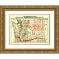 thumbnail image 1 of Askevold 14x11 Gold Ornate Wood Framed with Double Matting Museum Art Print Titled - Washington Territory - Askevold 1878, 1 of 4