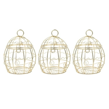 Askfic Suet Feeder 3 Metal Bird Feeders for Outdoor Garden - Squirrel Proof 3.74"X2.76"X2.76"