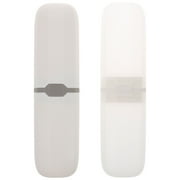Askfic Toothbrush Cover 2Pcs Portable Travel Storage Box for Business, Home, Camping 7.87"X2.17"X0.39"