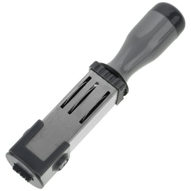 Askfic date stamp Self Inking Date Stamp Rolling Wheel for Office Business 4.13"X0.83"X0.83"