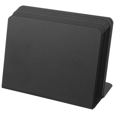 Askfic mini blackboard sign 12pcs Mini Blackboard Signs 100X75mm Erasable Rectangle Chalkboards for Parties 3.94"X2.95"X1.18"
