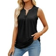 thumbnail image 1 of Askfv Womens Tank Tops V Neck Sleeveless Summer Tshirts for Lady Tops Tee Blouse, 1 of 4