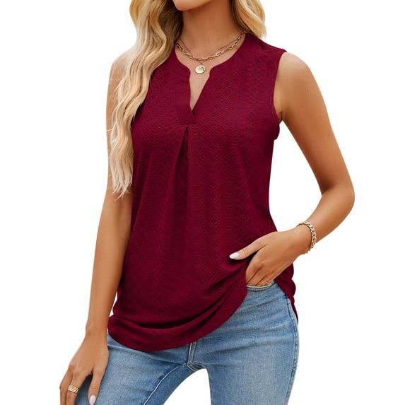Askfv Womens Tank Tops V Neck Sleeveless Summer Tshirts for Lady Tops Tee Blouse