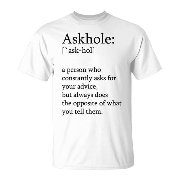 Askhole Definition V2 Unisex TShirt - Walmart.com