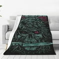 thumbnail image 1 of Asking Music Alexandria Flannel Blanket Air Conditioning Blanket Nap Blanket Sofa Throw Blanket Throw Blankets 50"X40", 1 of 6