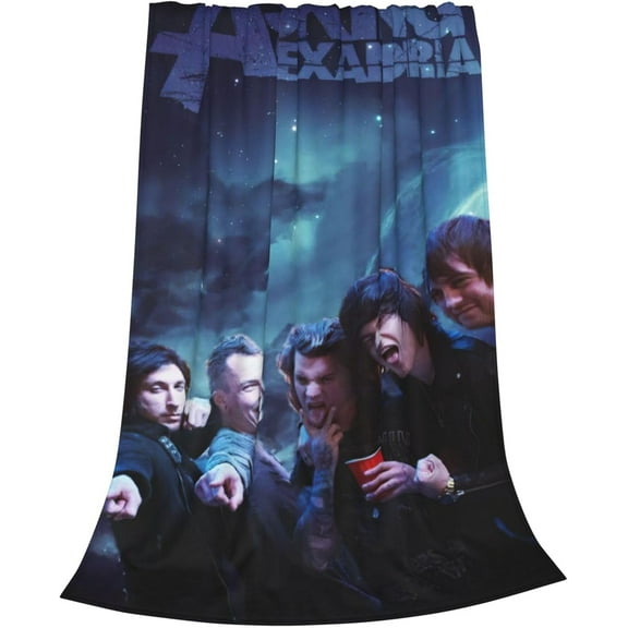 Asking Music Alexandria Flannel Blanket Air Conditioning Blanket Nap Blanket Sofa Throw Blanket Throw Blankets 60"X50"