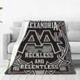 thumbnail image 1 of Asking Music Alexandria Flannel Blanket Air Conditioning Blanket Nap Blanket Sofa Throw Blanket Throw Blankets 60"X50", 1 of 1
