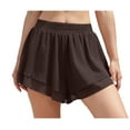 thumbnail image 1 of Asklazy 2 in 1 Flowy Shorts for Women Gym Yoga Athletic Workout Running Trendy Shorts ,US Size,Brown,XL, 1 of 10