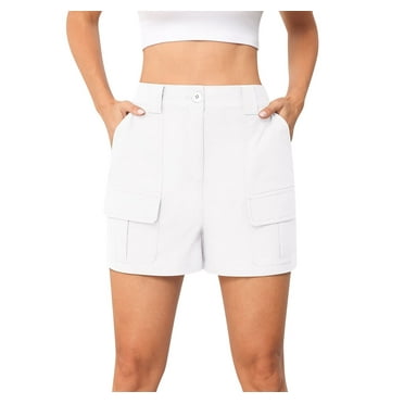 Asklazy Women High Waist Pockets overalls Shorts Summer Casual Shorts