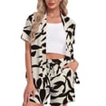 thumbnail image 1 of Asklazy Women's 2 piece beach Outfits Tropical Swimsuit Cover Up Kimono Beach Wear Set with Shorts Pockets,Mother‘s Day,L, 1 of 7