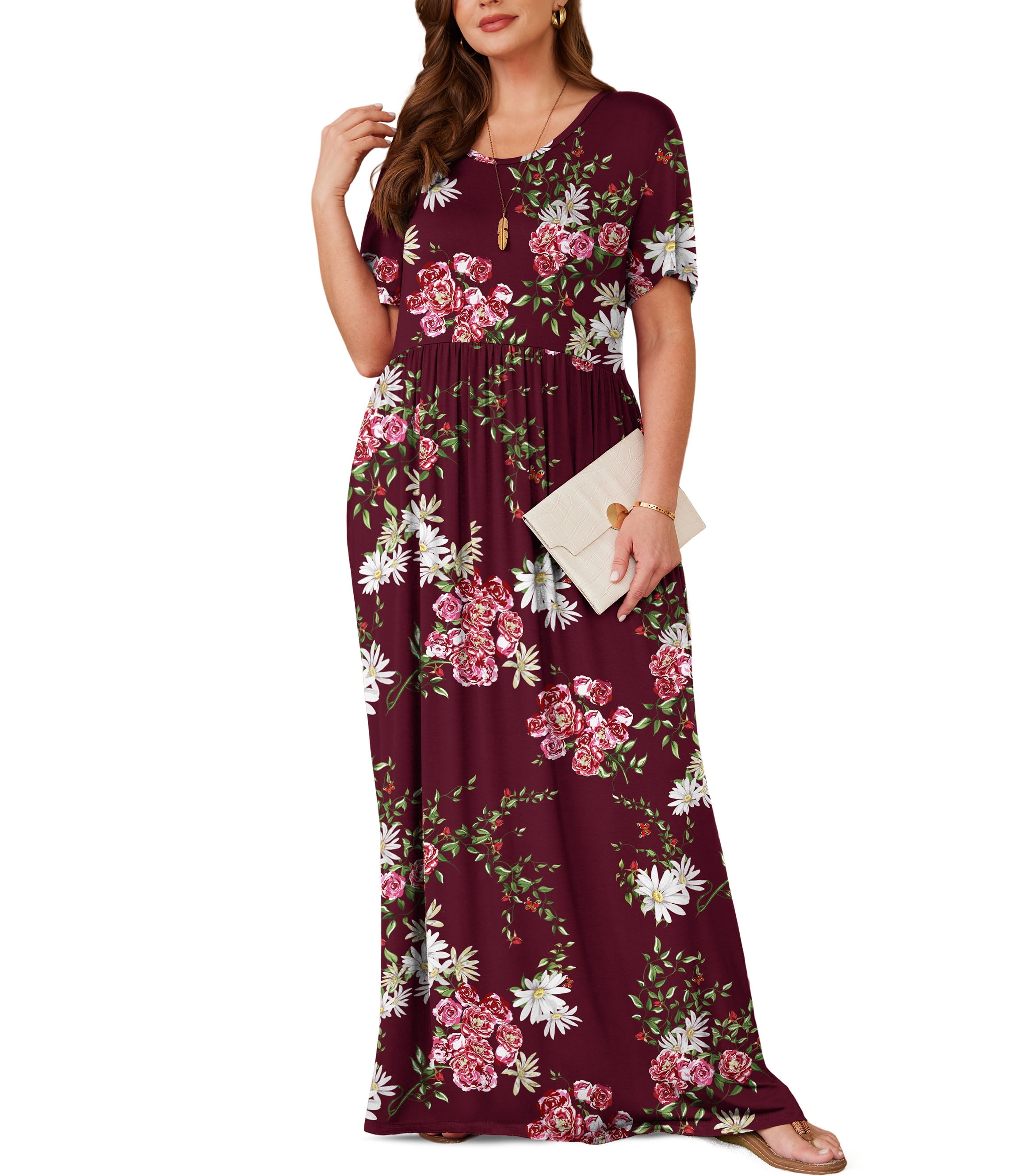 chinese dress ladies MO&Co. Women's Comfy Long Sleeves Casual A-Line Black Maxi Dress Black Size S main image 0