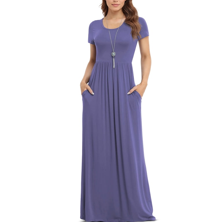 plain purple maxi dress Amazon.com: Flowy Purple Maxi Dress with Halter Neckline, Floor Length : Clothing, Shoes & Jewelry