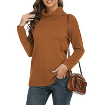 Women's Winter Warm Long Sleeve Turtleneck Knitted Sweater Pulover ...