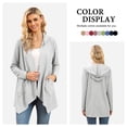thumbnail image 1 of Asklazy Womens Lightweight Cardigans Open Front Knit Long Sleeve Outwear Coat,US Size,M,Light grey, 1 of 6