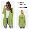 thumbnail image 1 of Asklazy Womens Lightweight Cardigans Open Front Knit Long Sleeve Outwear Coat,US Size,M,N Green, 1 of 6