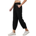 thumbnail image 1 of Asklazy Womens Loose Wide Leg Pants Casual Elastic Waisted Casual Pants with Pockets, 1 of 13