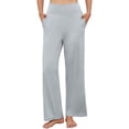 thumbnail image 1 of Asklazy Womens Wide Leg Pants Comfy Lounge Pajamas Loose Fit High Waisted Sweatpants Yoga with Pockets,US Size,XL,Gray, 1 of 13