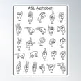 thumbnail image 1 of Asl Alphabet Poster Wall Art, Modern Wall Decor For Living Room Bedroom, 16x24 UNFRAMED, 1 of 3