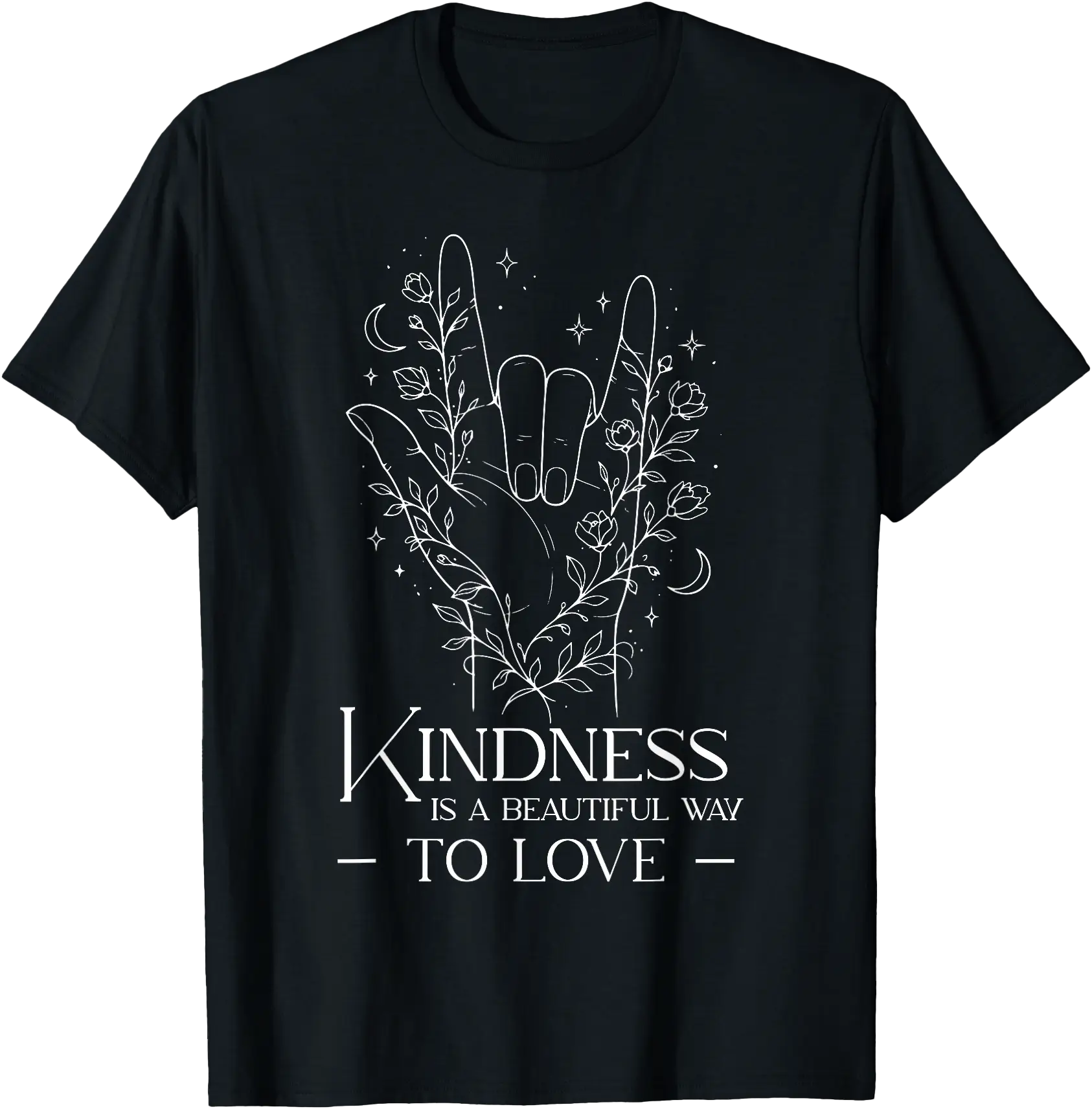 Asl I Love You Symbol Kindness Love Quote Sign Language T-Shirt ...