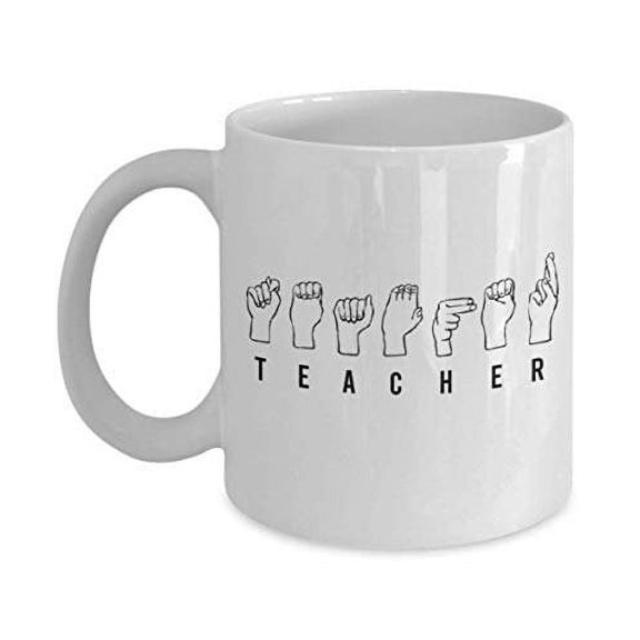 Asl Teacher Mug, Gift for ASL Teacher