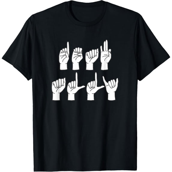 Asl says Deaf Ally Support Promote Equality Hearing Impaired T-Shirt
