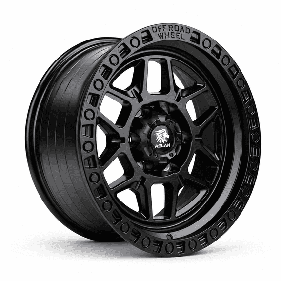 Aslan A3 17X9 6x135 0et CB 87.1 Matte Black Wheel Fits 2004-26 F-150, 2003-17 Expedition/Navigator
