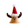 Aslersai Christmas Bell Pendant Wool Felt Santa Claus Snowman Elk