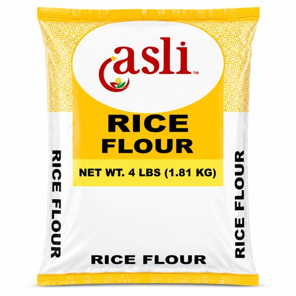 Asli Rice Flour, Fine Ground White Rice Flour for Baking, Cooking & Traditional Recipes, 4 lb