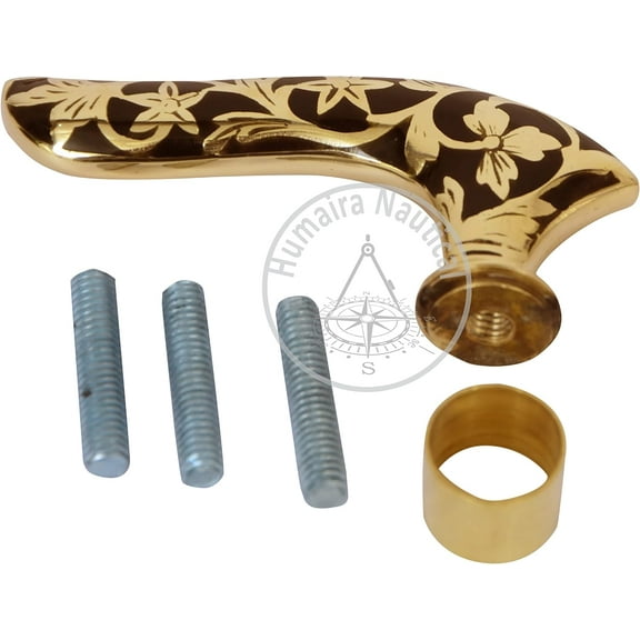 Asmara Nautical Vintage Designer Brass Handle Antique Wooden Walking Stick Cane Victorian Gift