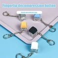 thumbnail image 1 of Asmr Keyboard Squeeze, Keyboard Squeeze Clicker, 1X1 in Clear Body, Auditory Stimulation, Quiet Moments, Pink, 1 Pc Keyring, 1 of 8
